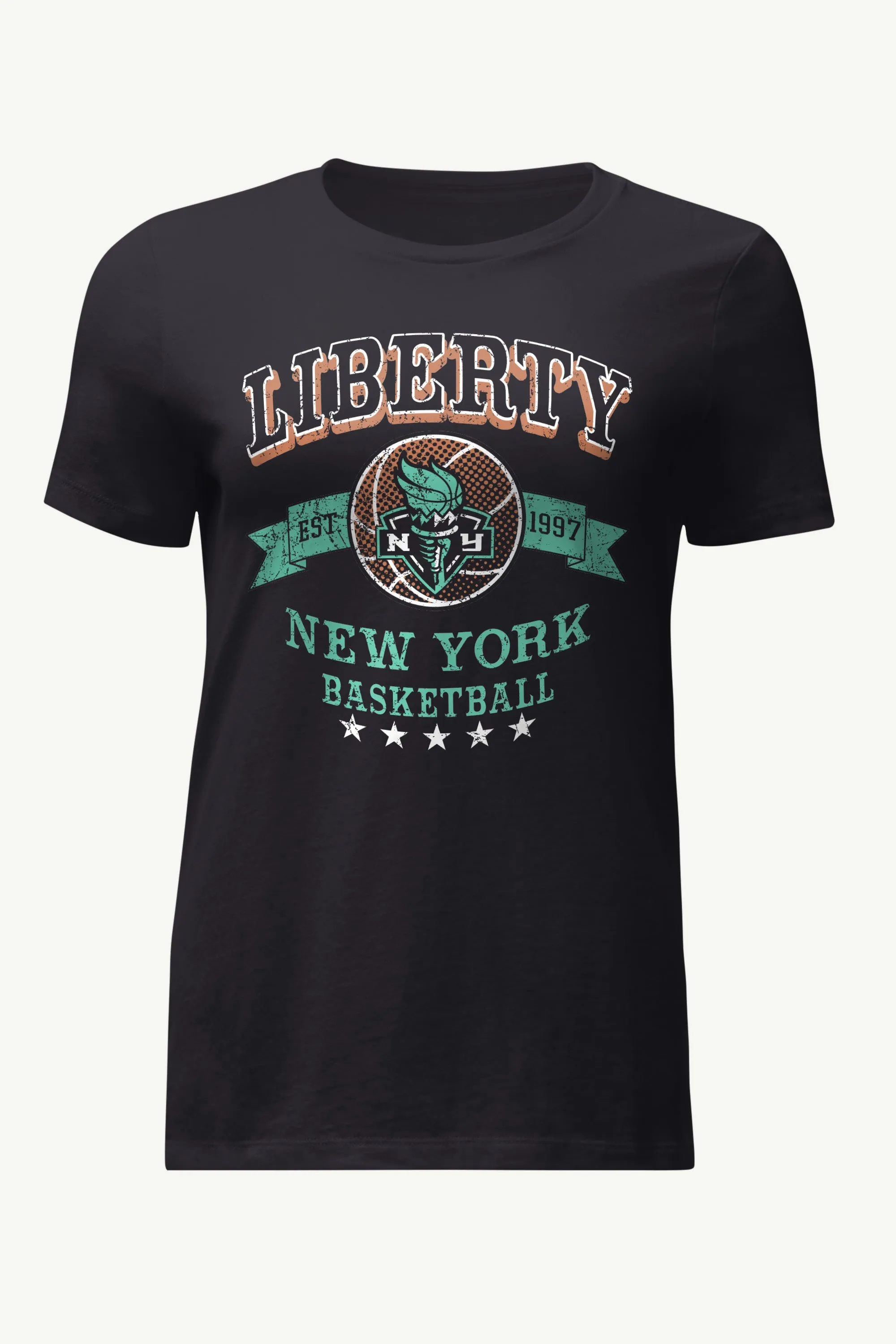 WOMENS WNBA NEW YOR LIBERTY BLEACHERS & BANNER T SHIRT sold by Starter