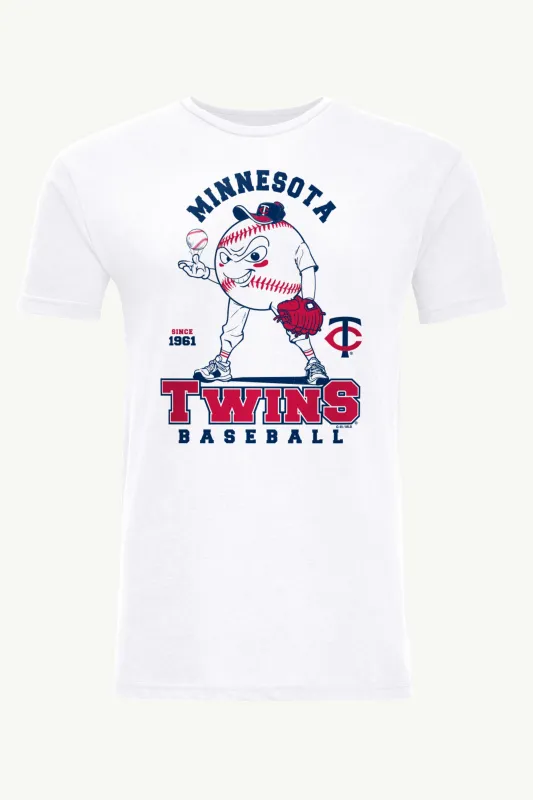 MENS MINNESOTA TWINS BASEBALL CHARACTER SHORT SLEEVE T SHIRT made by Starter