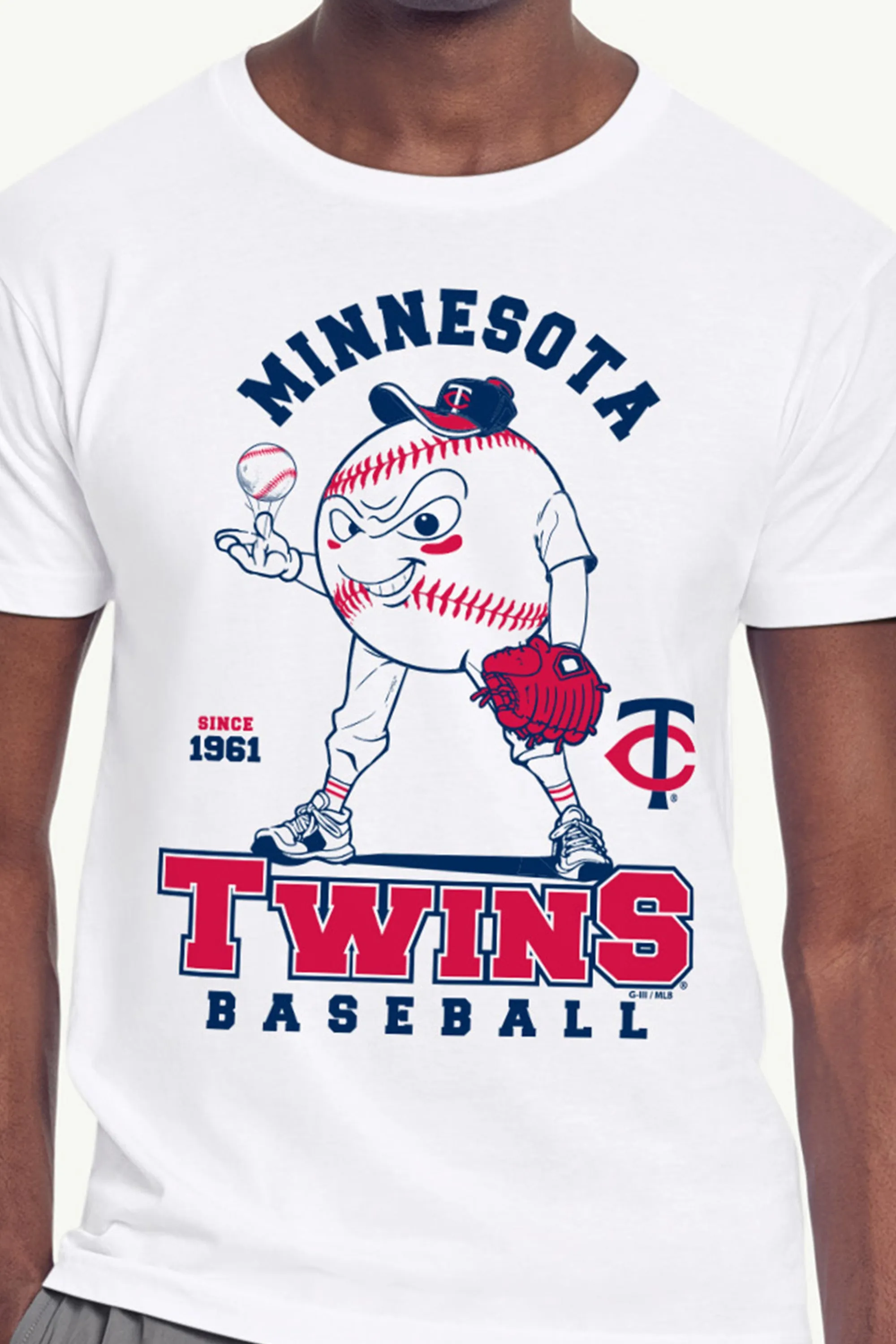 MENS MINNESOTA TWINS BASEBALL CHARACTER SHORT SLEEVE T SHIRT sold by Starter product image thumbnail 2