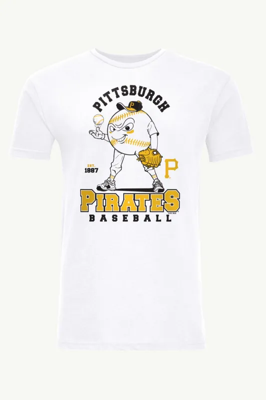 MENS PITTSBURGH PIRATES BASEBALL CHARACTER SHORT SLEEVE T SHIRT made by Starter