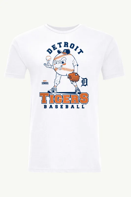 MENS DETROIT TIGERS BASEBALL CHARACTER SHORT SLEEVE T SHIRT made by Starter