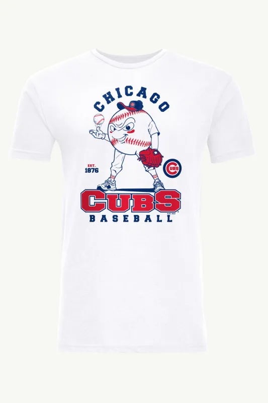 MENS CHICAGO CUBS BASEBALL CHARACTER SHORT SLEEVE T SHIRT made by Starter