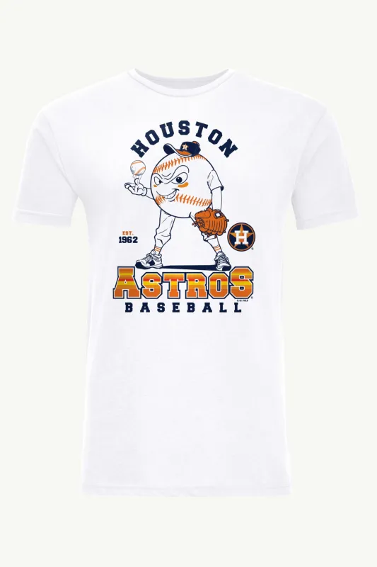 MENS HOUSTON ASTROS BASEBALL CHARACTER SHORT SLEEVE T SHIRT made by Starter