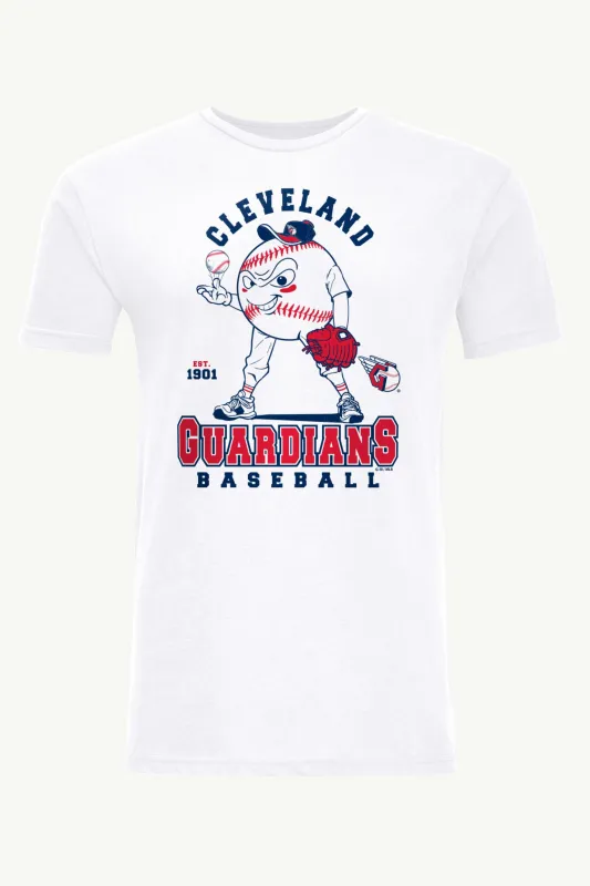 MENS CLEVELAND GUARDIANS BASEBALL CHARACTER SHORT SLEEVE T SHIRT made by Starter