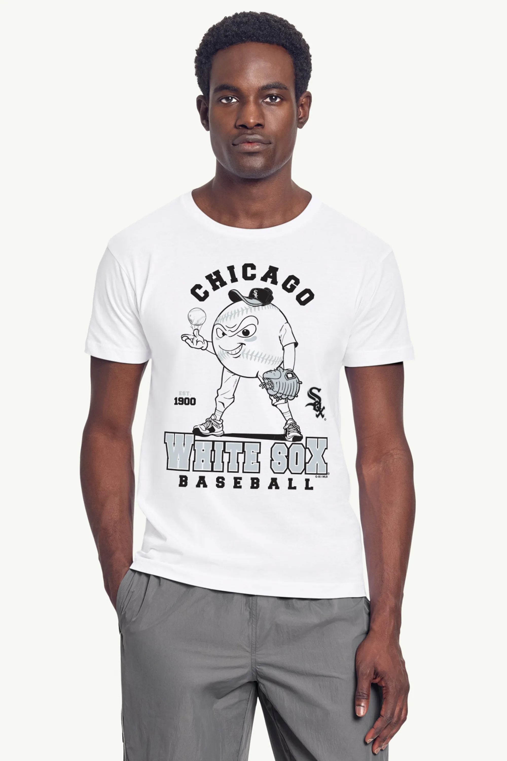 MENS CHICAGO WHITE SOX BASEBALL CHARACTER SHORT SLEEVE T SHIRT sold by Starter product image thumbnail 3