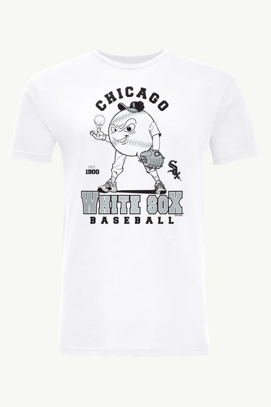 MENS CHICAGO WHITE SOX  BASEBALL CHARACTER SHORT SLEEVE T SHIRT made by Starter