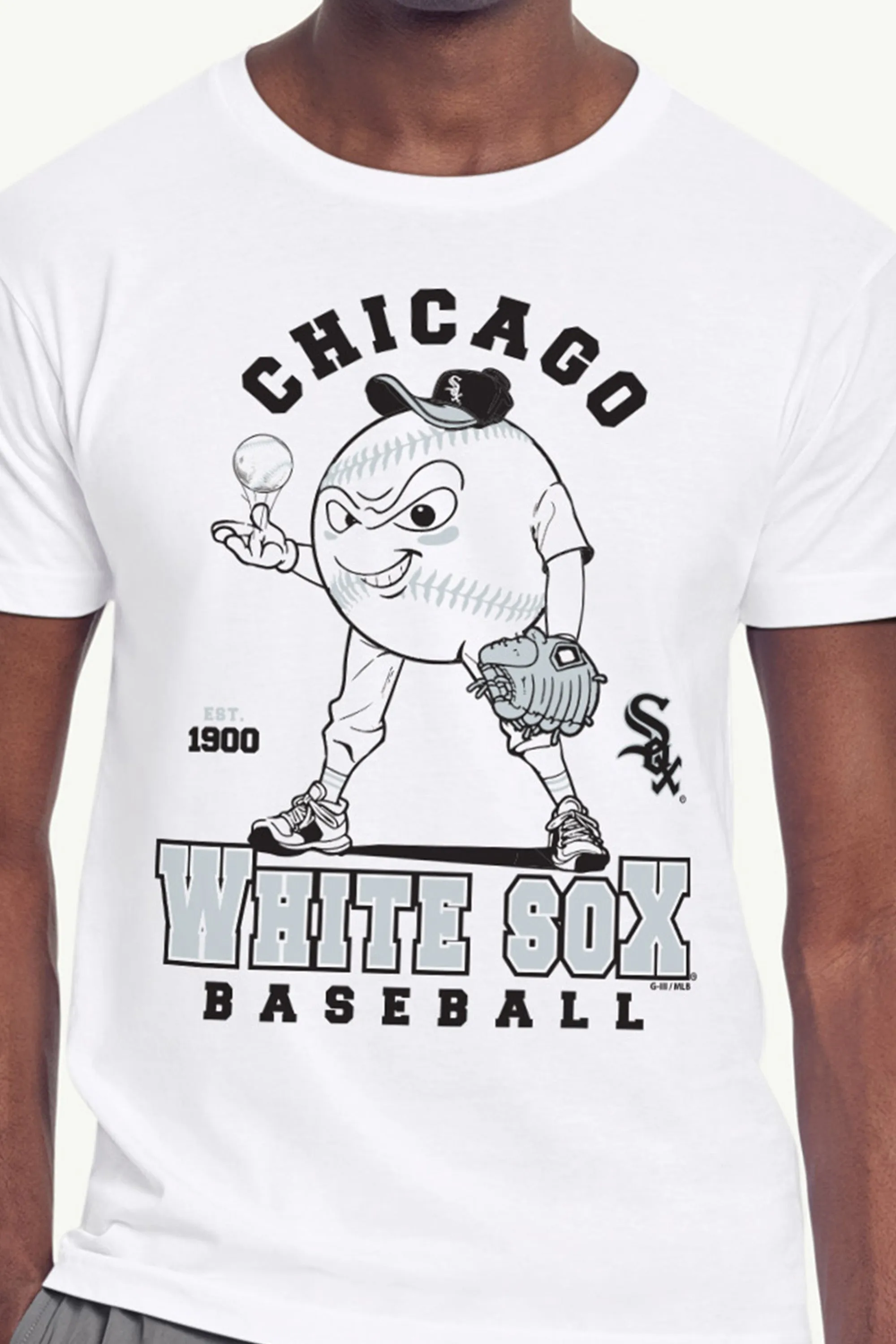 MENS CHICAGO WHITE SOX BASEBALL CHARACTER SHORT SLEEVE T SHIRT sold by Starter product image thumbnail 2