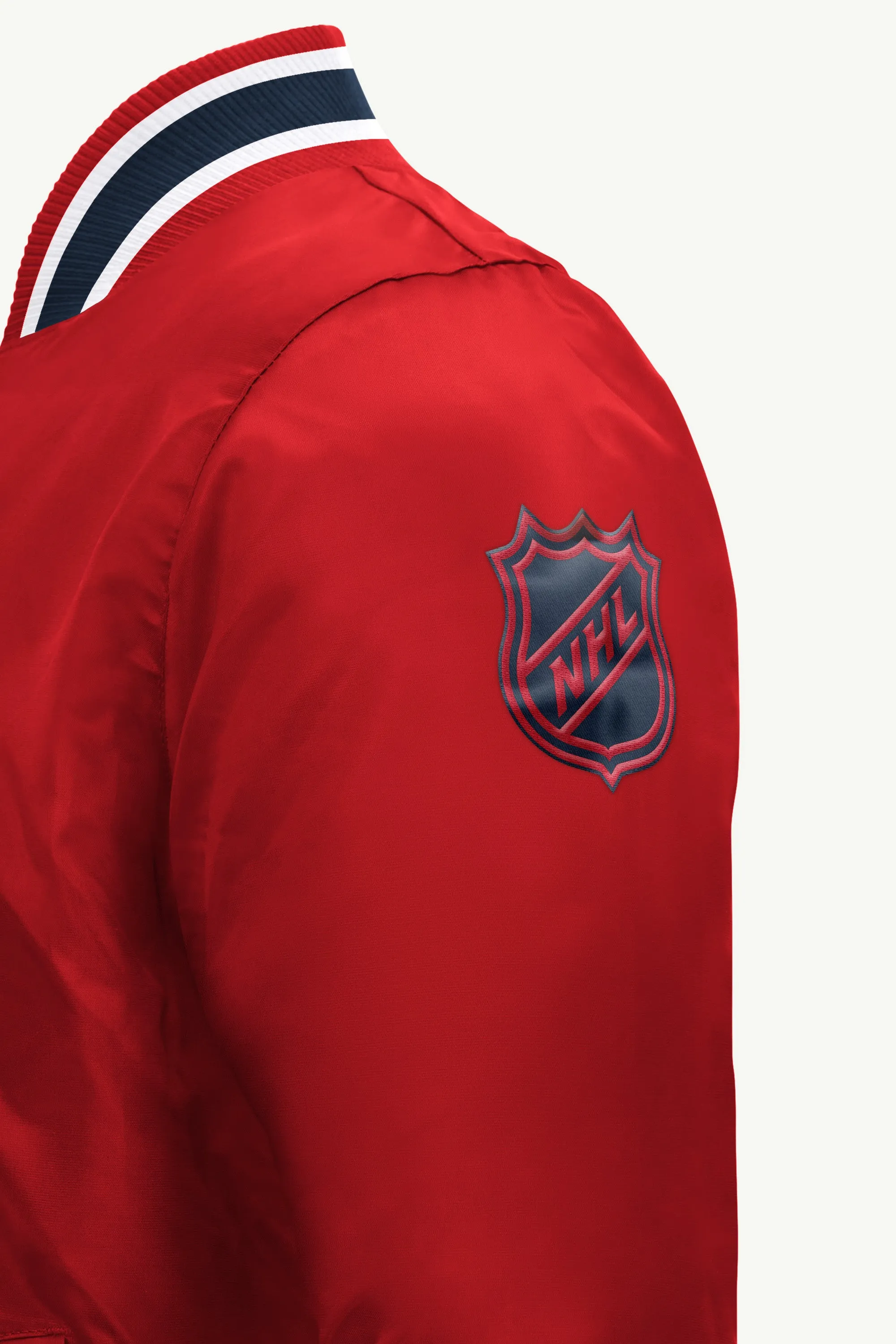 MENS WASHINGTON CAPITALS GAME DAY SATIN VARSITY JACKET sold by Starter product image thumbnail 4