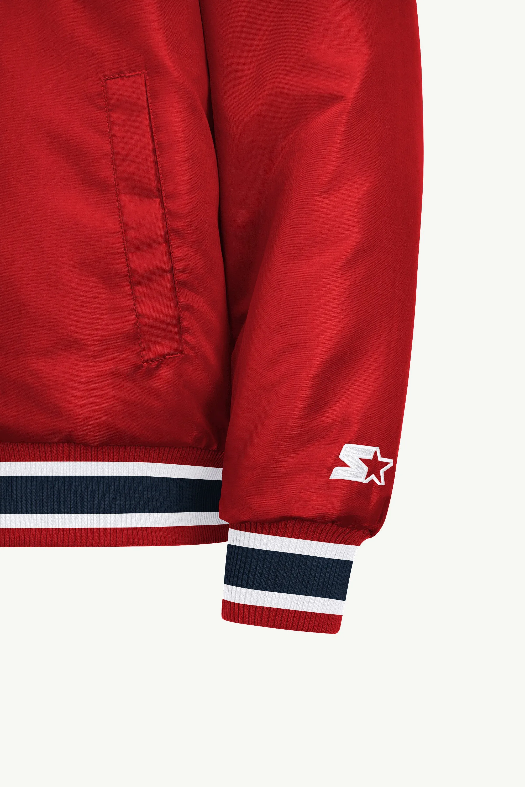 MENS WASHINGTON CAPITALS GAME DAY SATIN VARSITY JACKET sold by Starter product image thumbnail 5