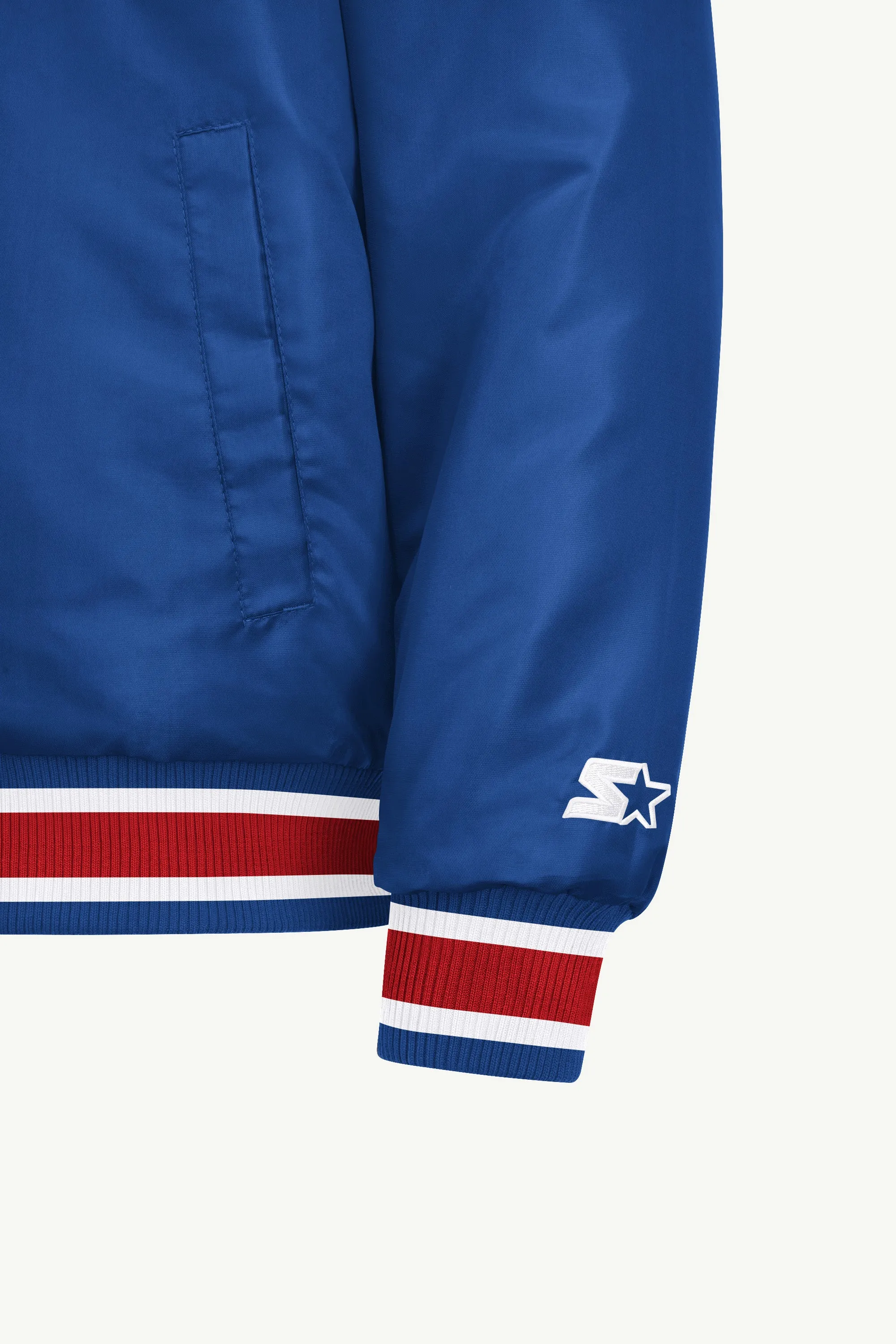 MENS DETROIT PISTONS ACROSS SATIN VARSITY JACKET sold by Starter product image thumbnail 5