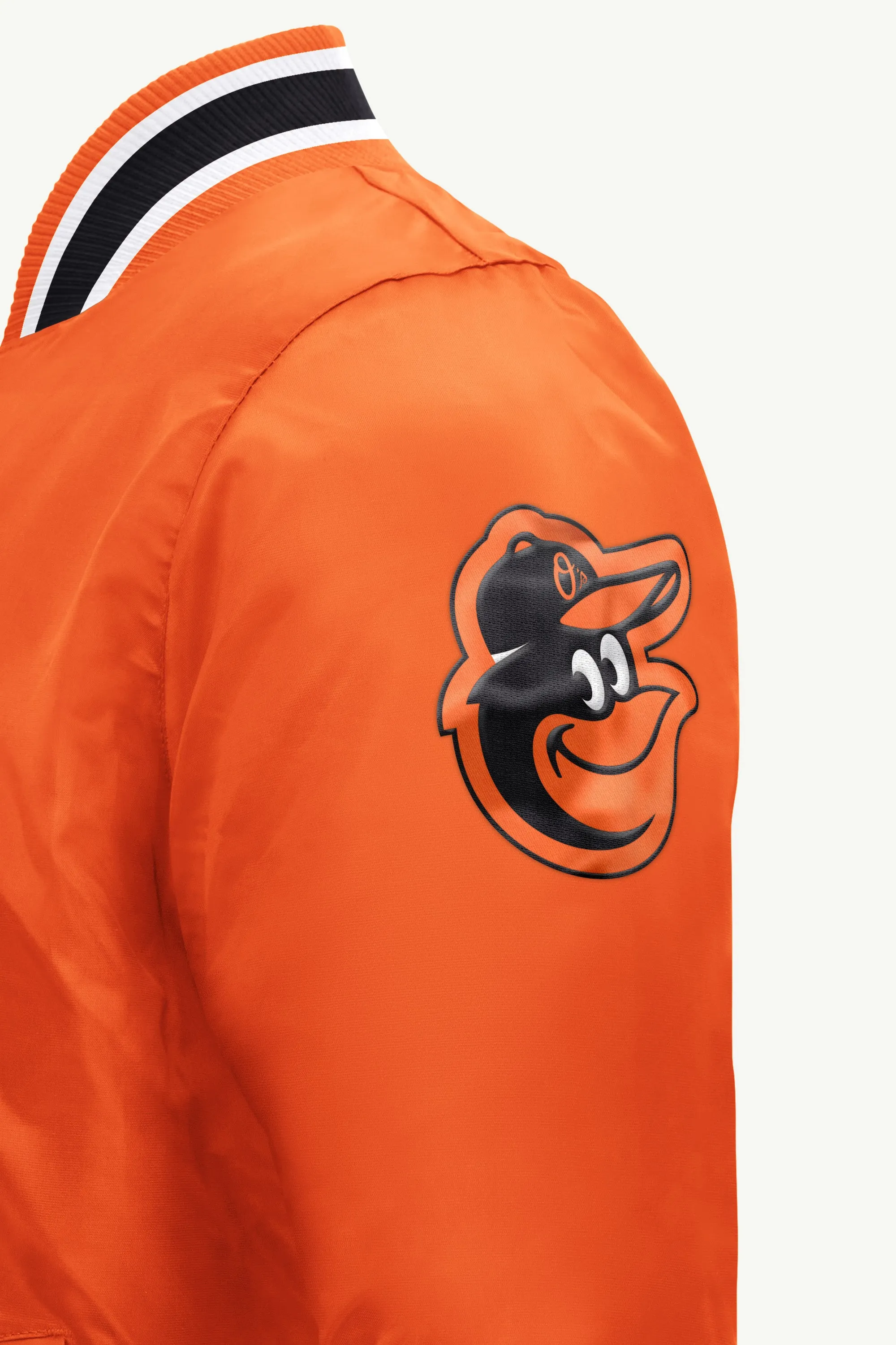 MENS BALTIMORE ORIOLES ACROSS SATIN VARSITY JACKET sold by Starter product image thumbnail 4