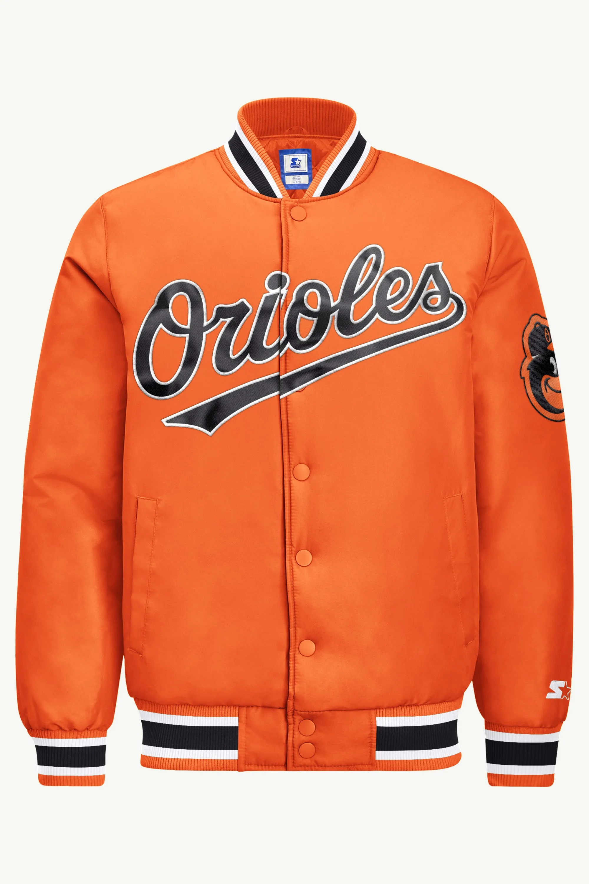 MENS BALTIMORE ORIOLES ACROSS SATIN VARSITY JACKET sold by Starter product image thumbnail 2