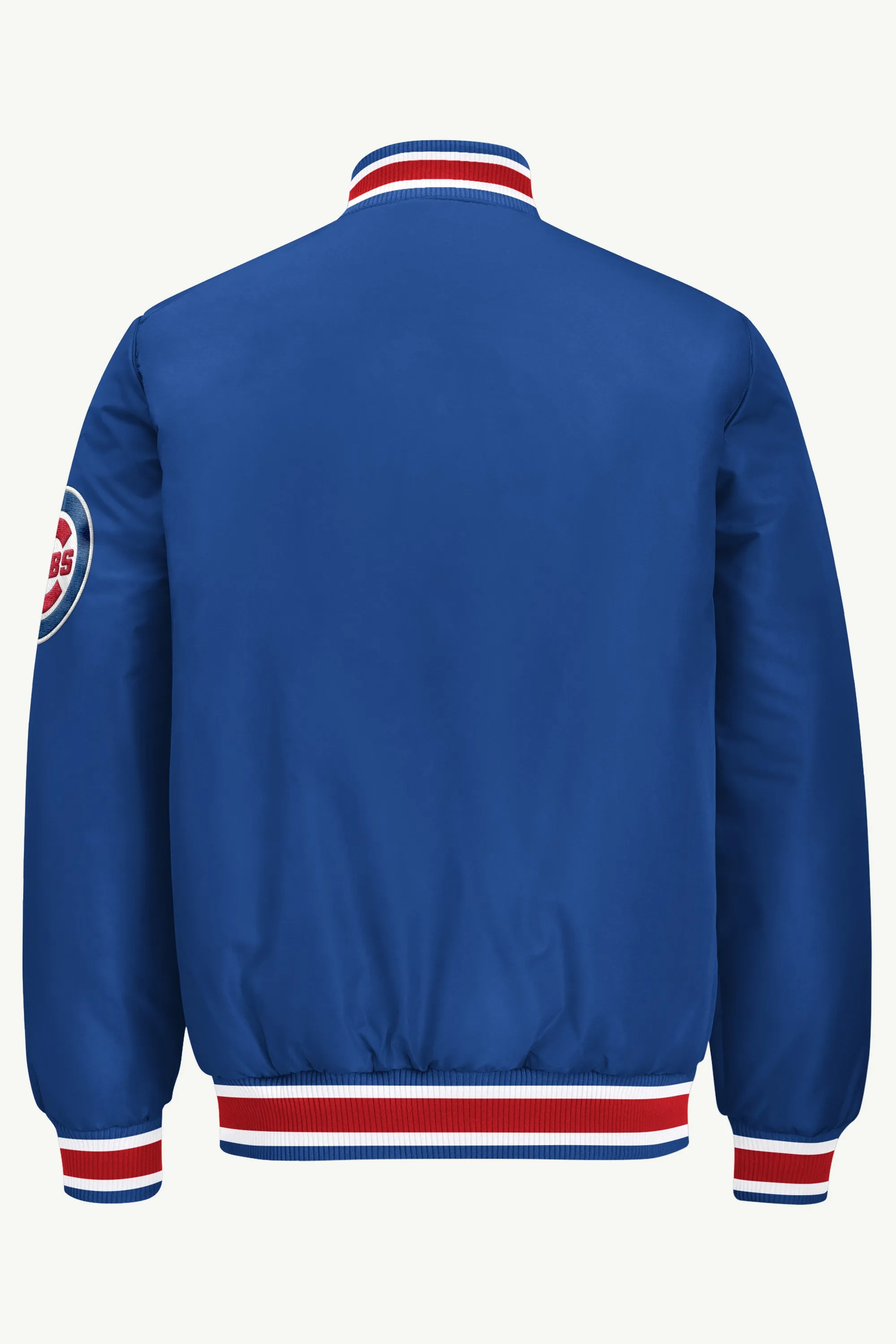 MENS CHICAGO CUBS ACROSS SATIN VARSITY JACKET sold by Starter product image thumbnail 3