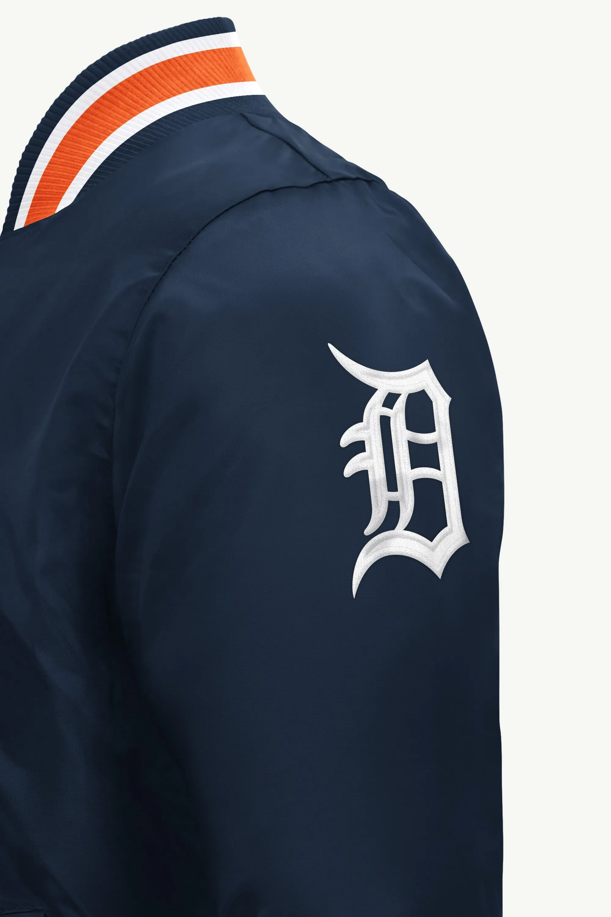 MENS DETROIT TIGERS ACROSS SATIN VARSITY JACKET sold by Starter product image thumbnail 4