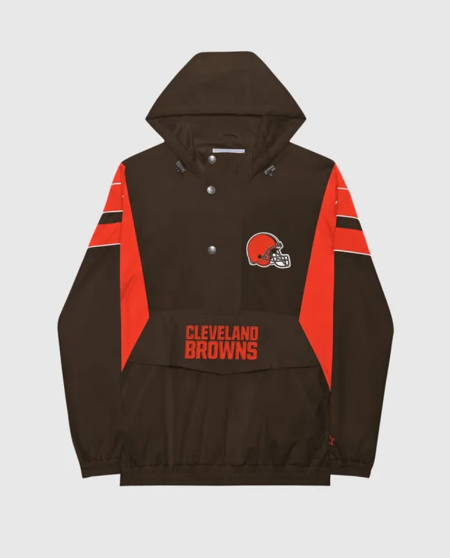 Cleveland Browns Home Team Half-Zip Jacket sold by Starter