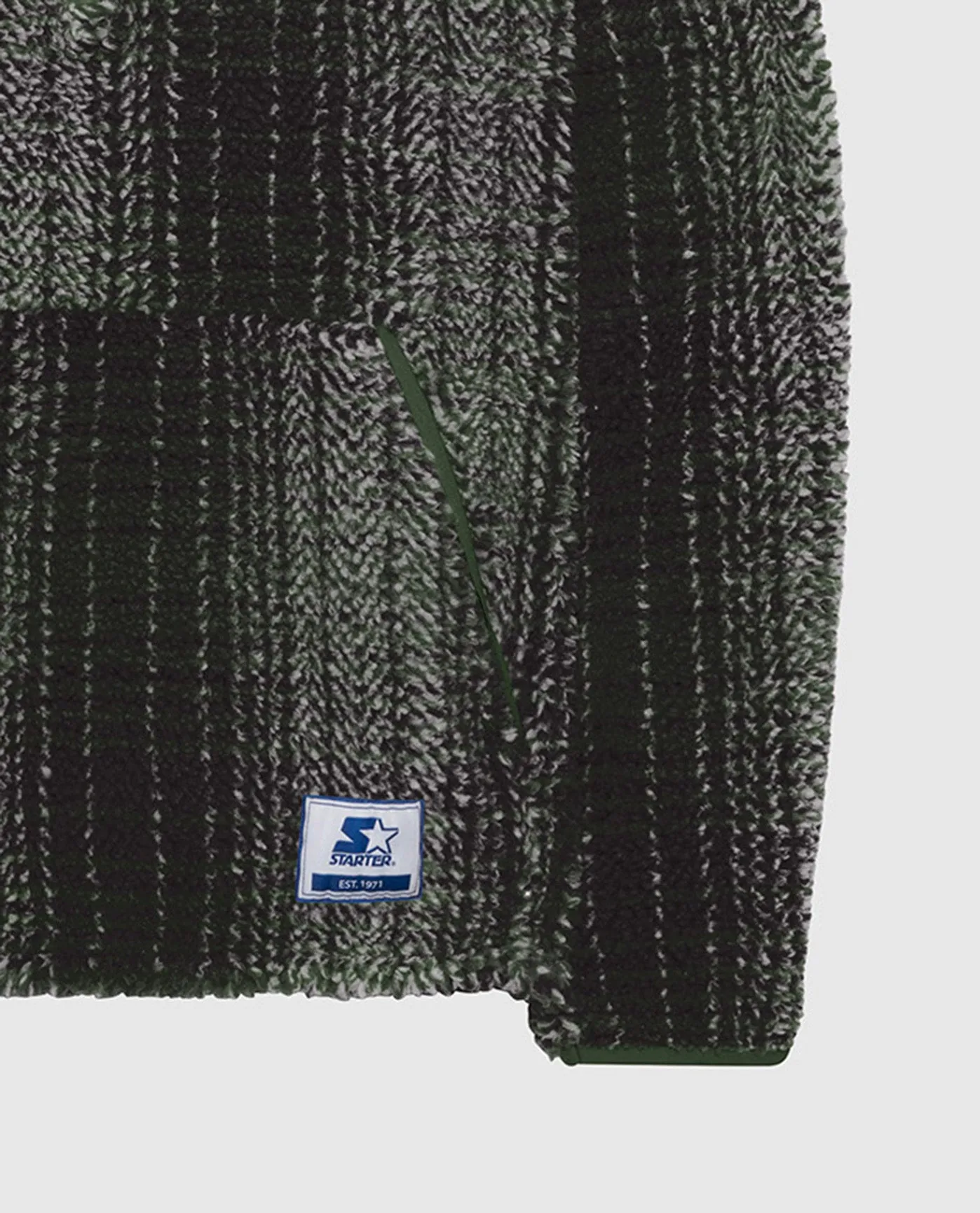 Green Bay Packers Gus Plaid Sherpa Pullover Jacket sold by Starter product image thumbnail 3