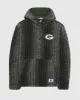 Green Bay Packers Gus Plaid Sherpa Pullover Jacket sold by Starter