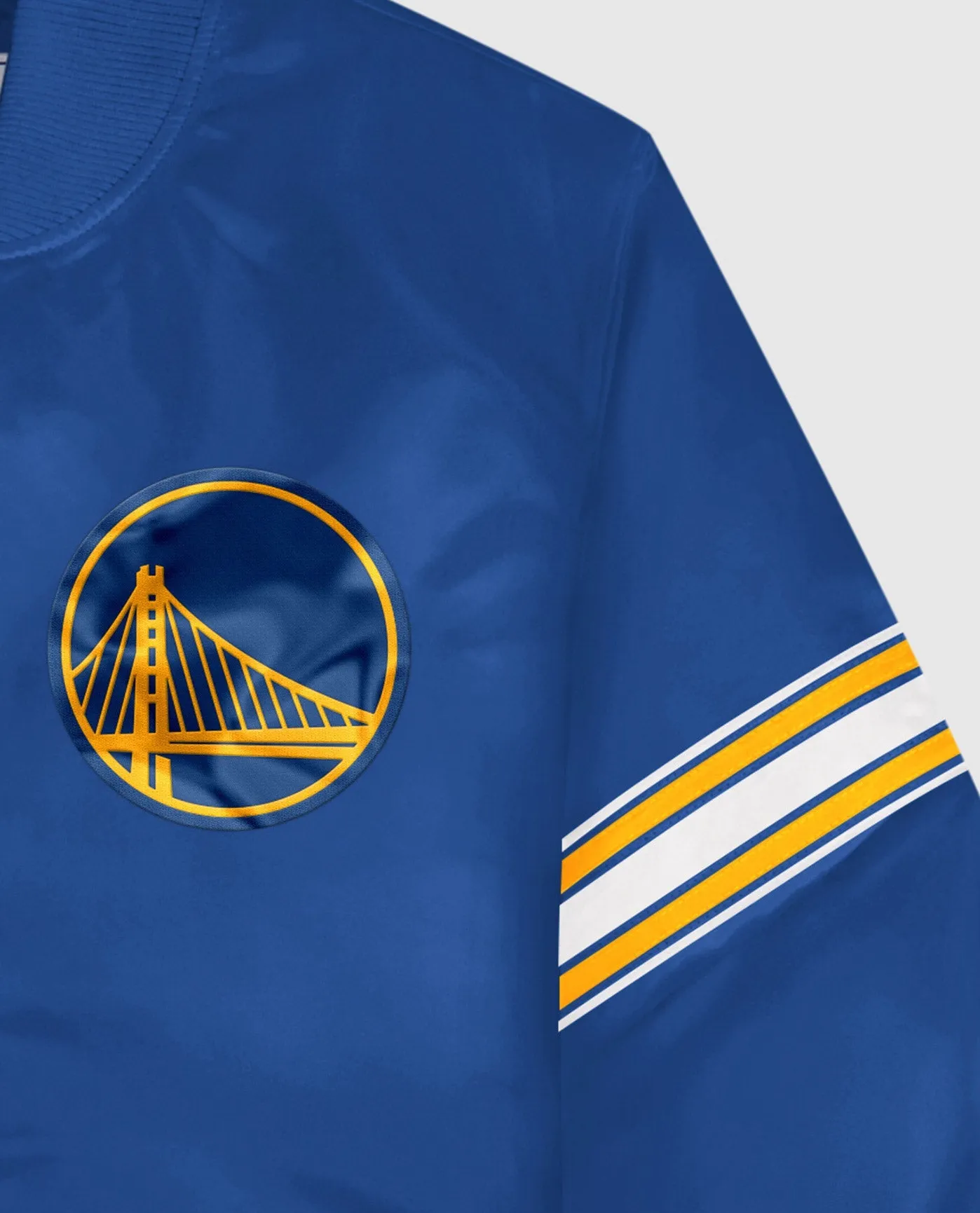 Golden State Warriors Varsity Satin Full-Snap Jacket sold by Starter product image thumbnail 2