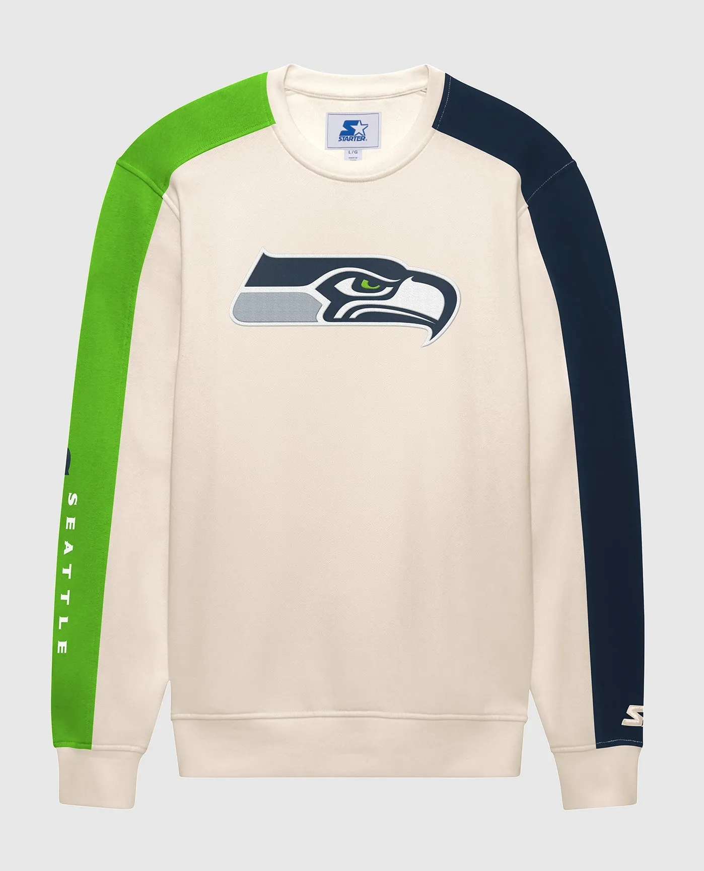 Seattle Seahawks Team Crew Long Sleeve Shirt sold by Starter