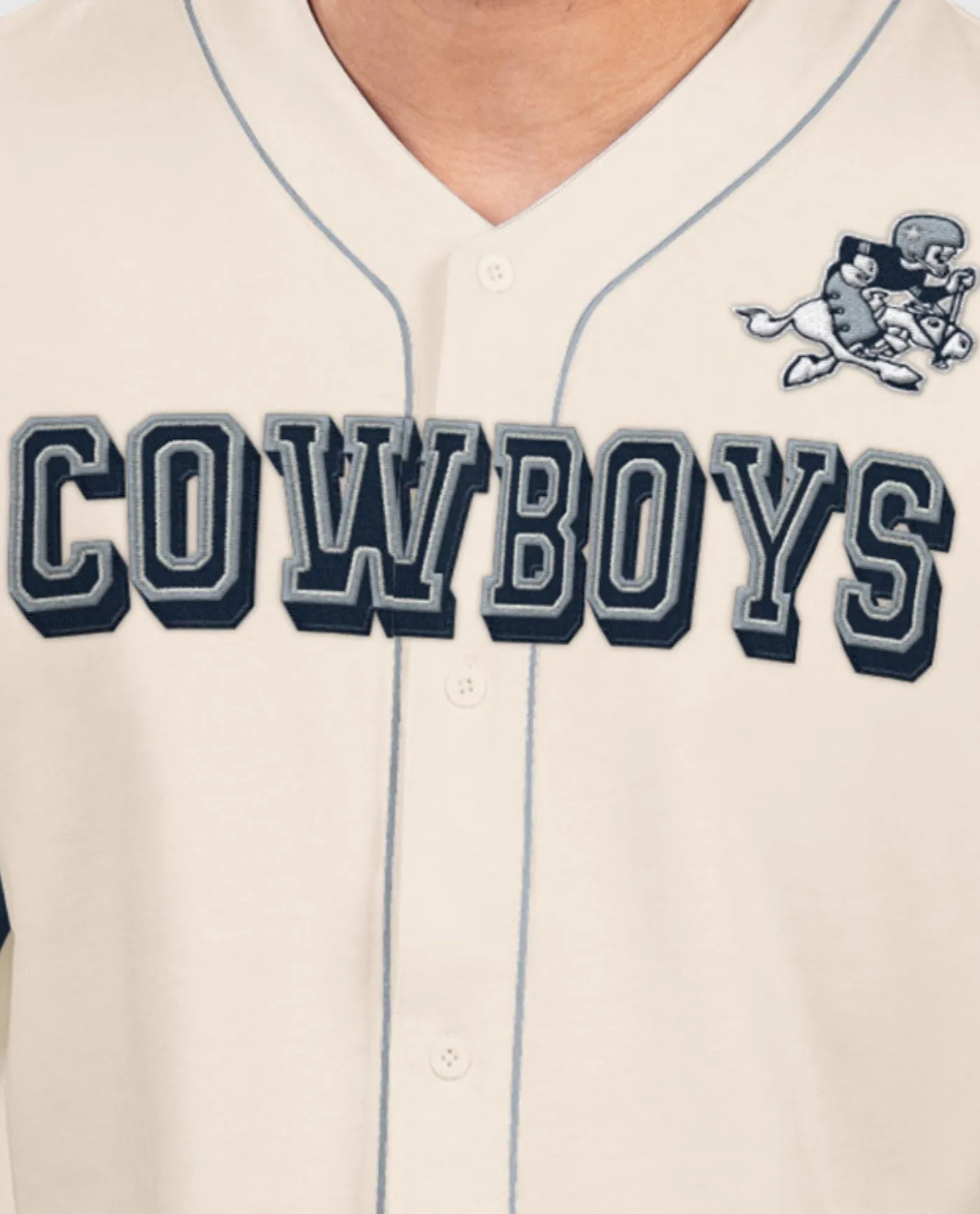 Dallas Cowboys Relay Retro Baseball Jersey sold by Starter product image thumbnail 2