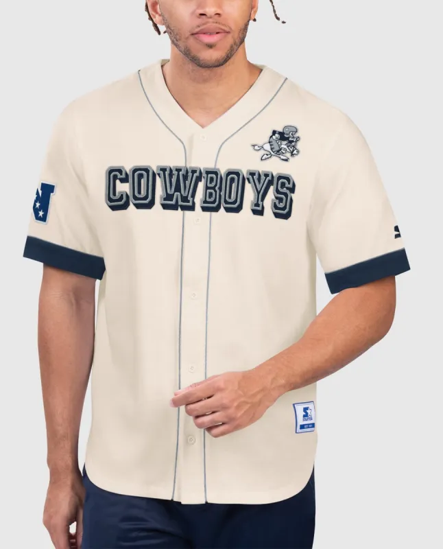 Dallas Cowboys Relay Retro Baseball Jersey made by Starter