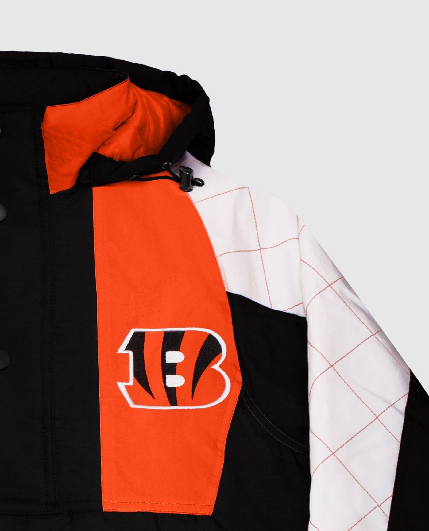 Cincinnati Bengals Hooded Nylon Half-Zip Jacket sold by Starter product image thumbnail 2