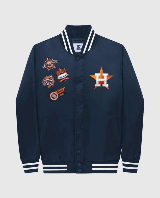 Houston Astros Varsity Satin Full-Snap Jacket sold by Starter