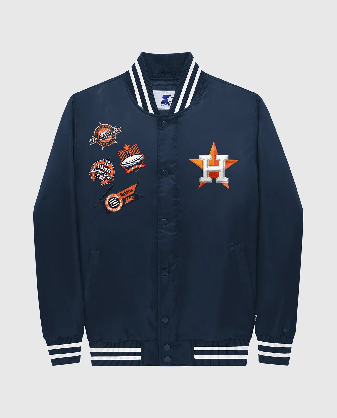 Houston Astros Varsity Satin Full-Snap Jacket sold by Starter