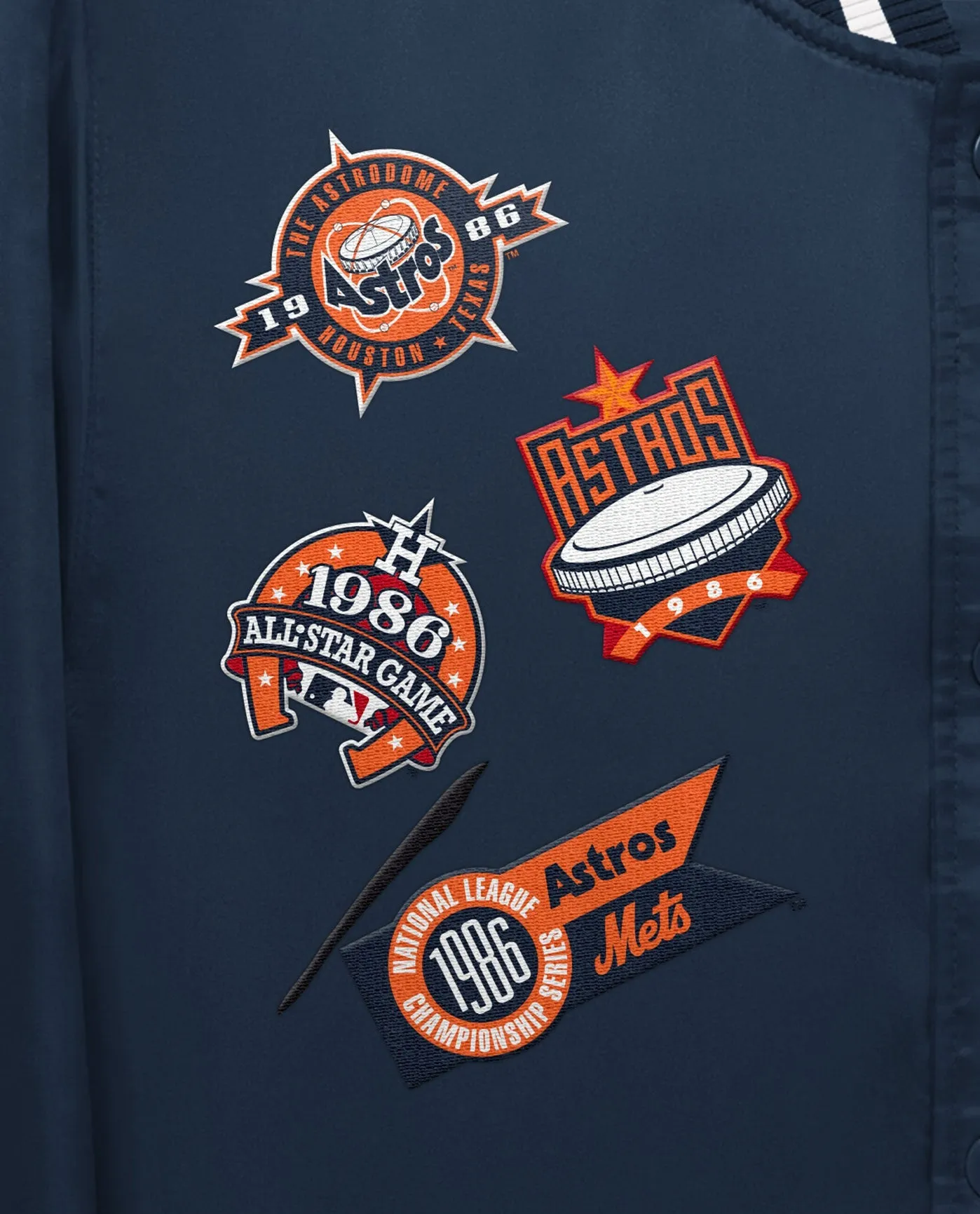 Houston Astros Varsity Satin Full-Snap Jacket sold by Starter product image thumbnail 2