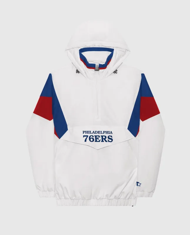Philadelphia 76ers Breakaway Nylon Half-Zip Jacket sold by Starter