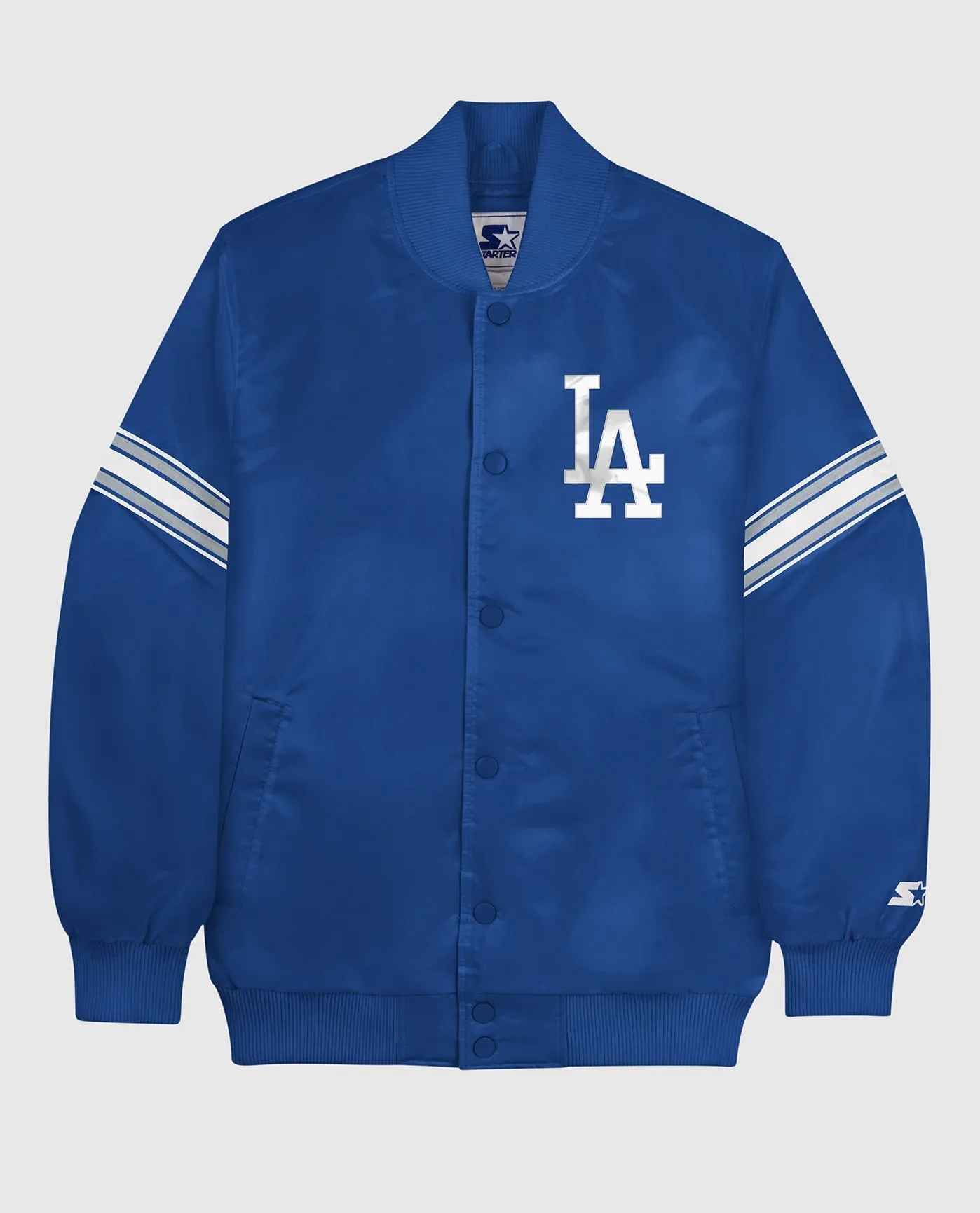 Los Angeles Dodgers Varsity Satin Full-Snap Jacket sold by Starter