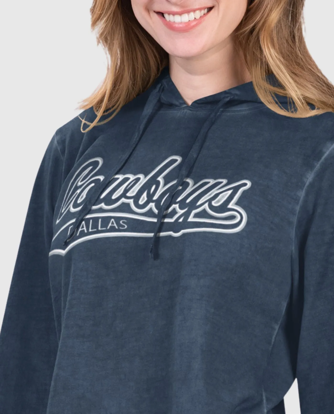 Women's Dallas Cowboys Wishbone Long Sleeve Hooded Shirt sold by Starter product image thumbnail 2