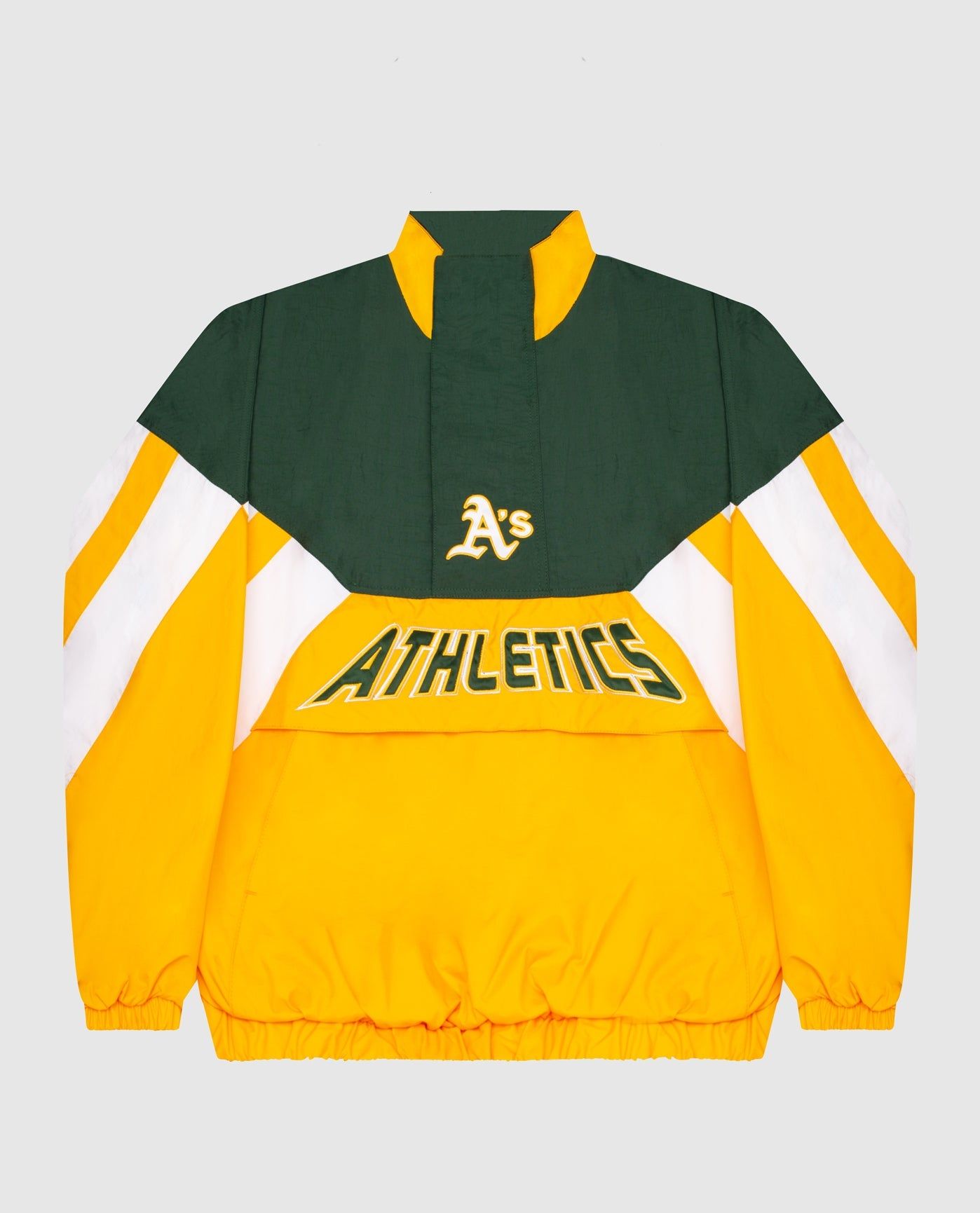 Oakland Athletics Nylon Half-Zip Jacket sold by Starter