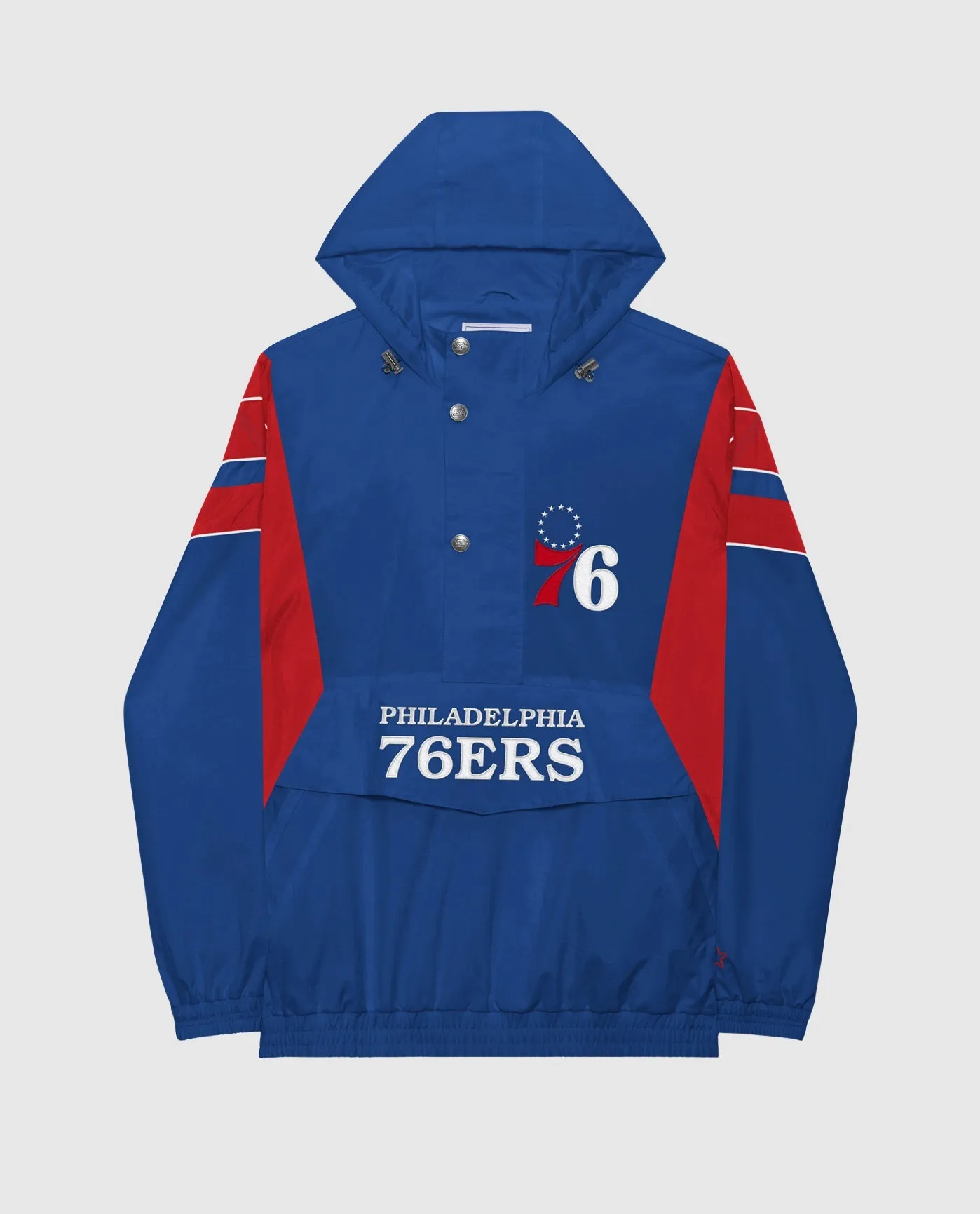 Philadelphia 76ers Home Team Half-Zip Jacket sold by Starter