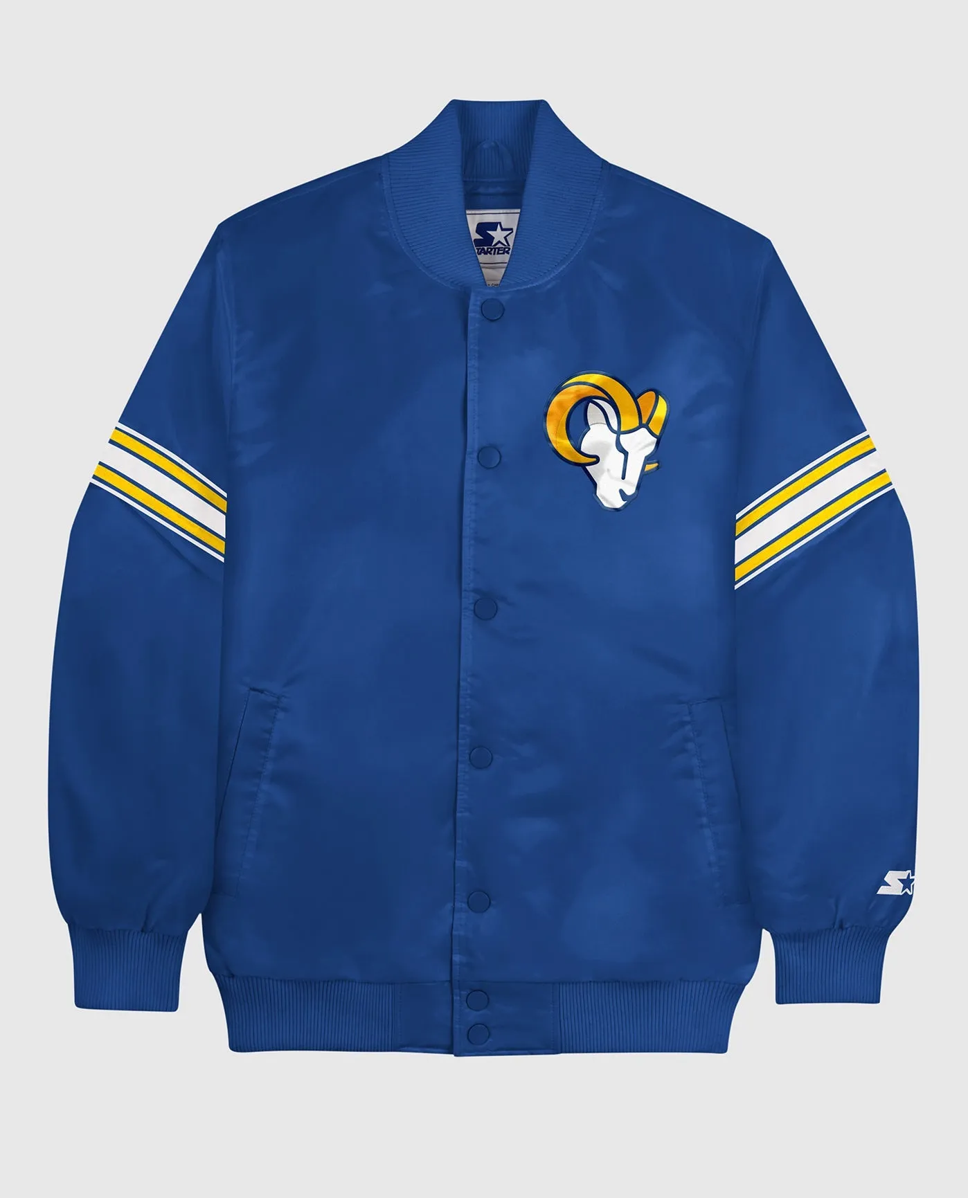 Los Angeles Rams Varsity Satin Full-Snap Jacket sold by Starter