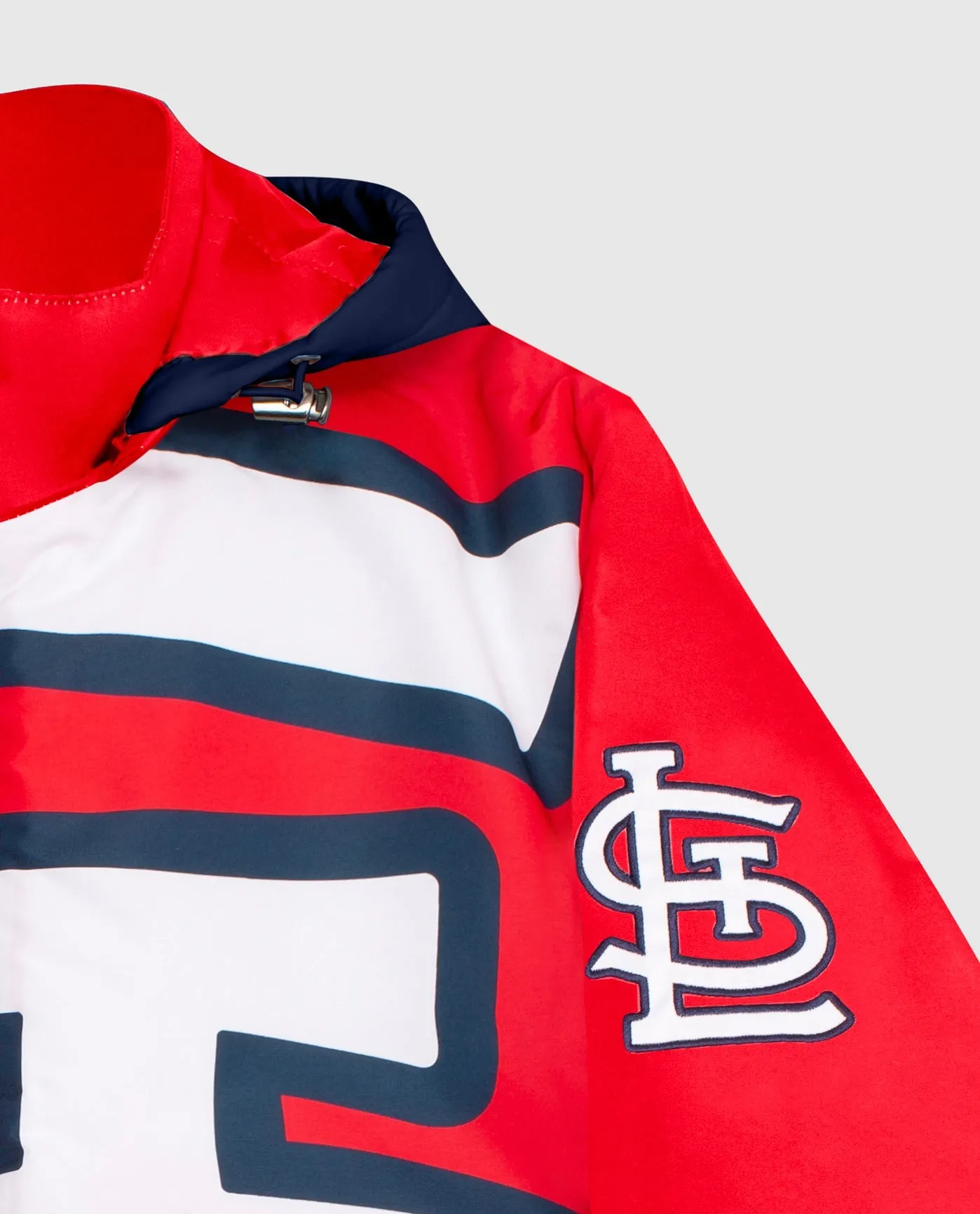 St. Louis Cardinals Hooded Nylon Full-Zip Jacket sold by Starter product image thumbnail 2