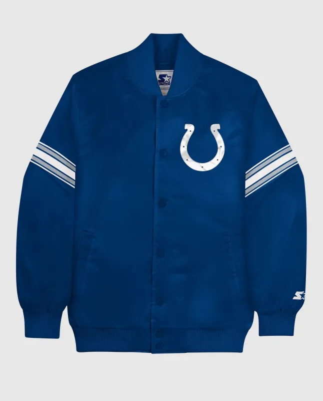 Indianapolis Colts Varsity Satin Full-Snap Jacket sold by Starter