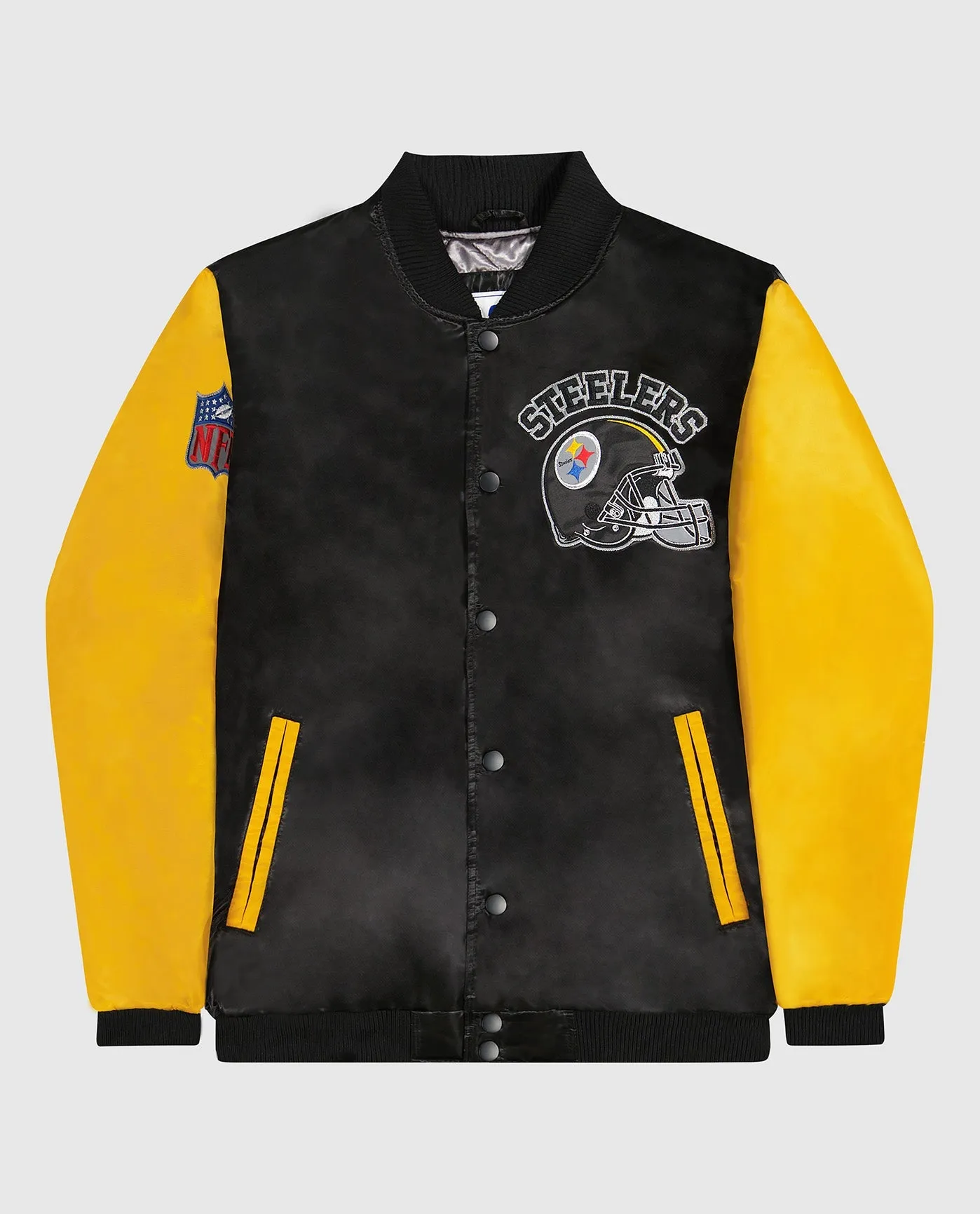 Pittsburgh Steelers Varsity Satin Full-Snap Jacket sold by Starter