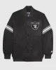 Las Vegas Raiders Varsity Satin Full-Snap Jacket sold by Starter