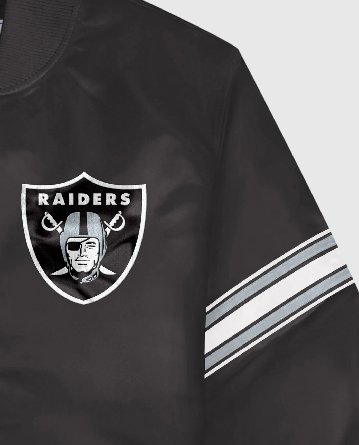Las Vegas Raiders Varsity Satin Full-Snap Jacket sold by Starter product image thumbnail 2