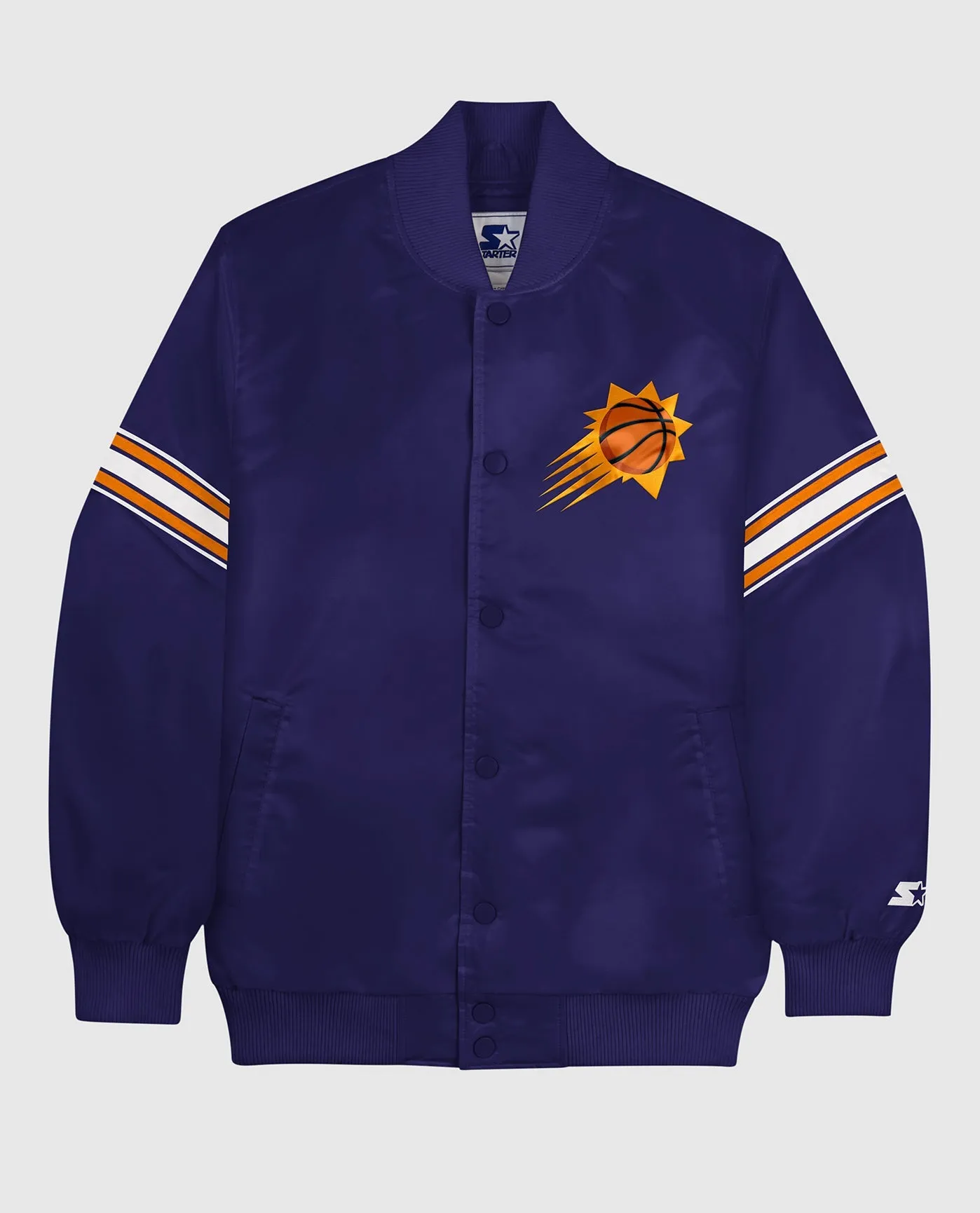 Phoenix Suns Varsity Satin Full-Snap Jacket sold by Starter