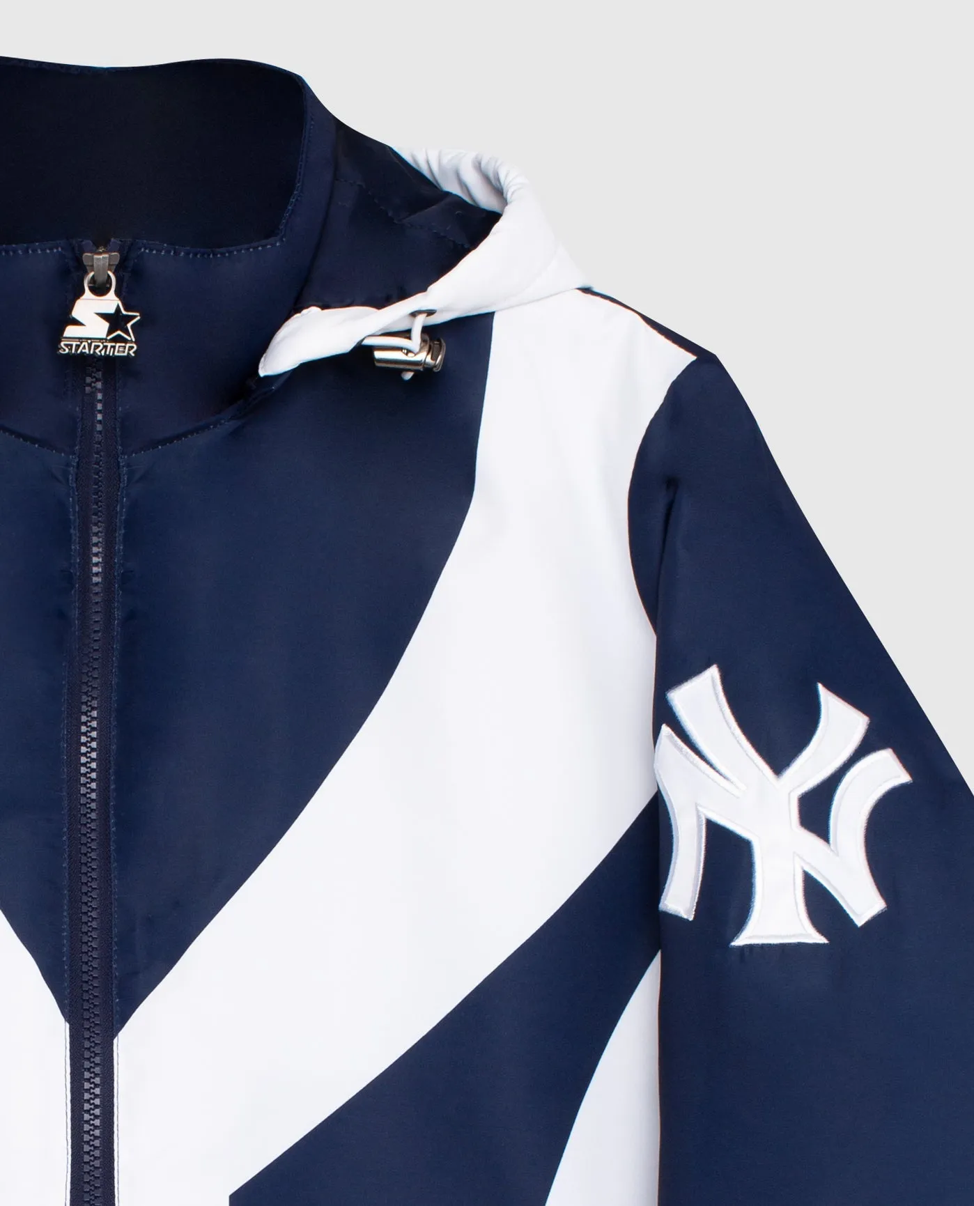 New York Yankees Hooded Nylon Full-Zip Jacket sold by Starter product image thumbnail 2