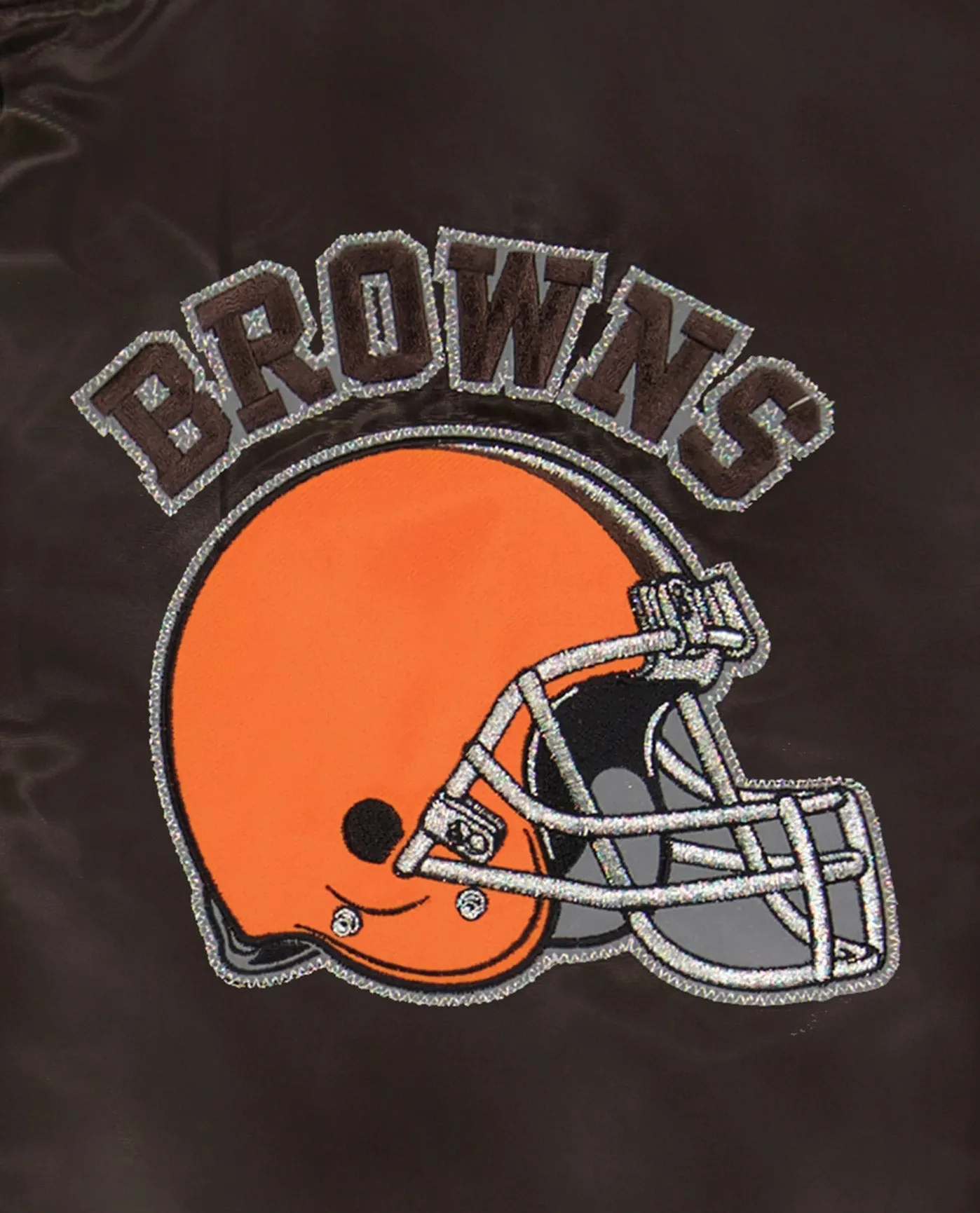 Cleveland Browns Varsity Satin Full-Snap Jacket sold by Starter product image thumbnail 2