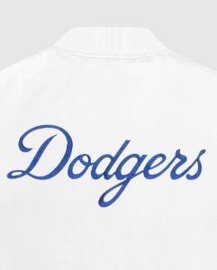 Women's Los Angeles Dodgers Varsity Satin Full-Snap Jacket sold by Starter