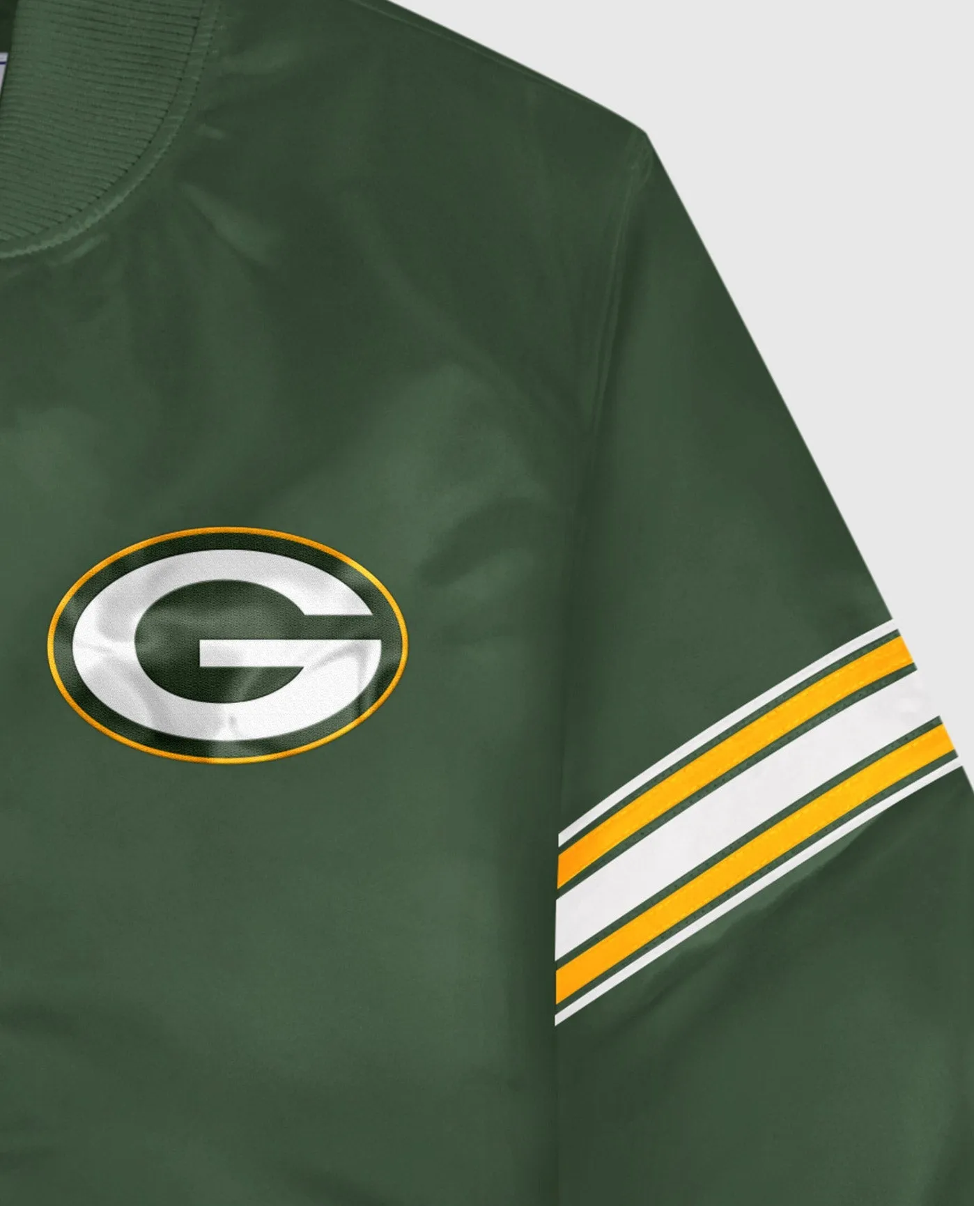 Green Bay Packers Varsity Satin Full-Snap Jacket sold by Starter product image thumbnail 2