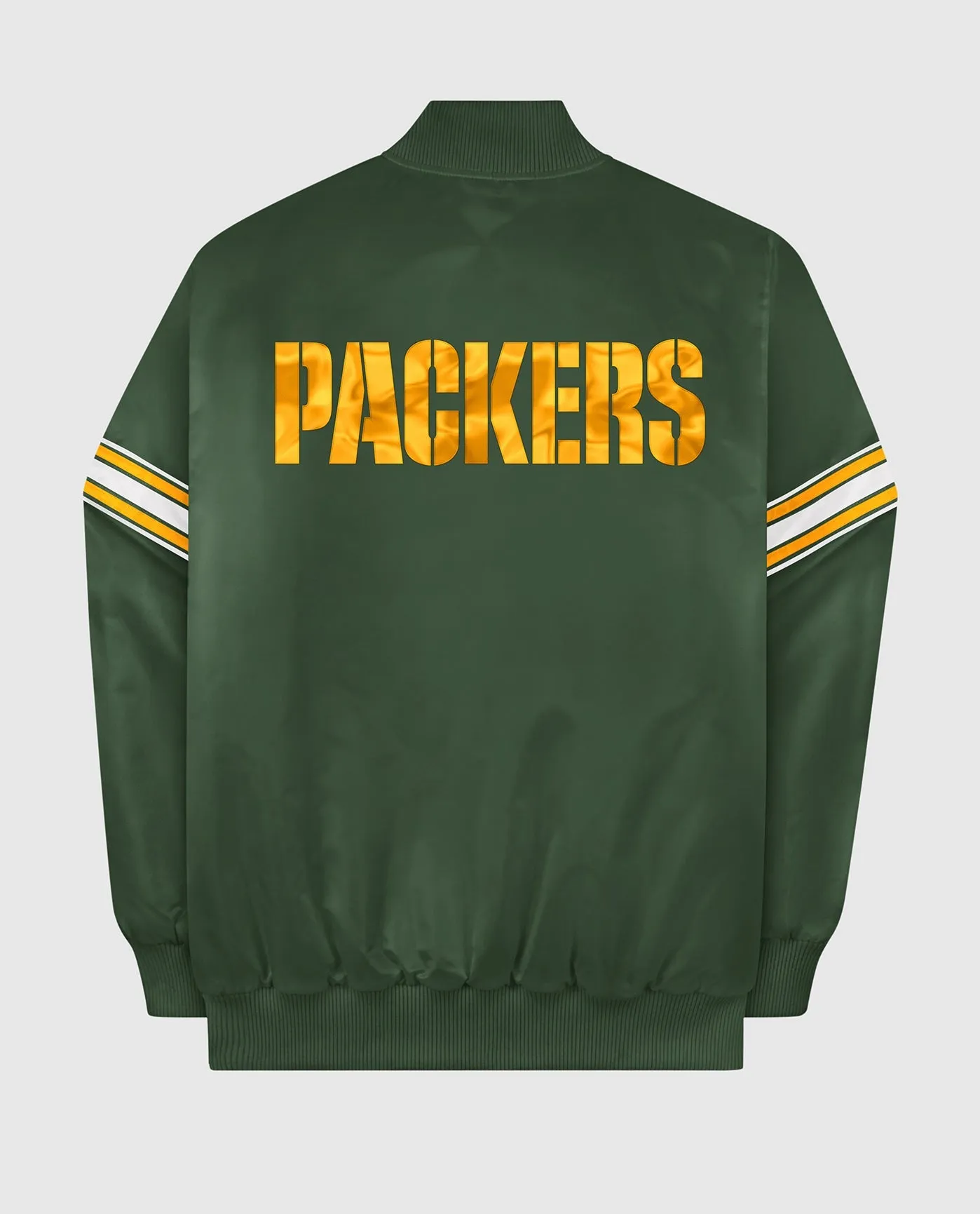 Green Bay Packers Varsity Satin Full-Snap Jacket sold by Starter product image thumbnail 4