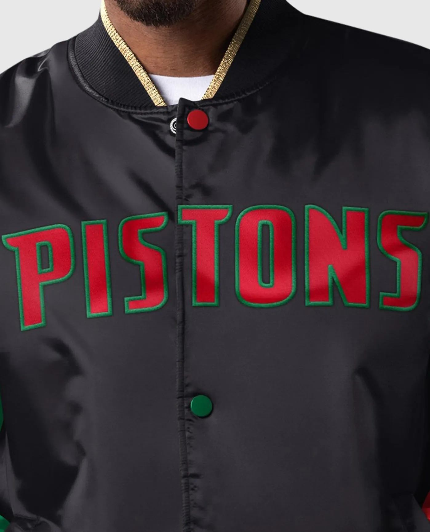 Ty Mopkins Black History Month Detroit Pistons Full-Snap Jacket sold by Starter product image thumbnail 2
