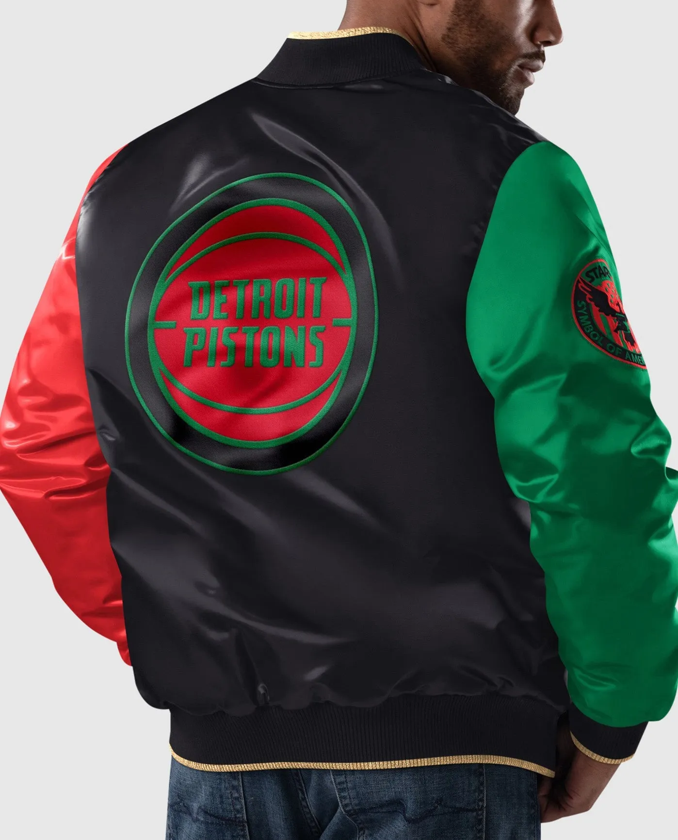Ty Mopkins Black History Month Detroit Pistons Full-Snap Jacket sold by Starter product image thumbnail 4