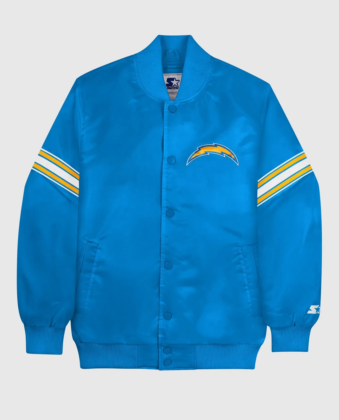 Los Angeles Chargers Varsity Satin Full-Snap Jacket sold by Starter