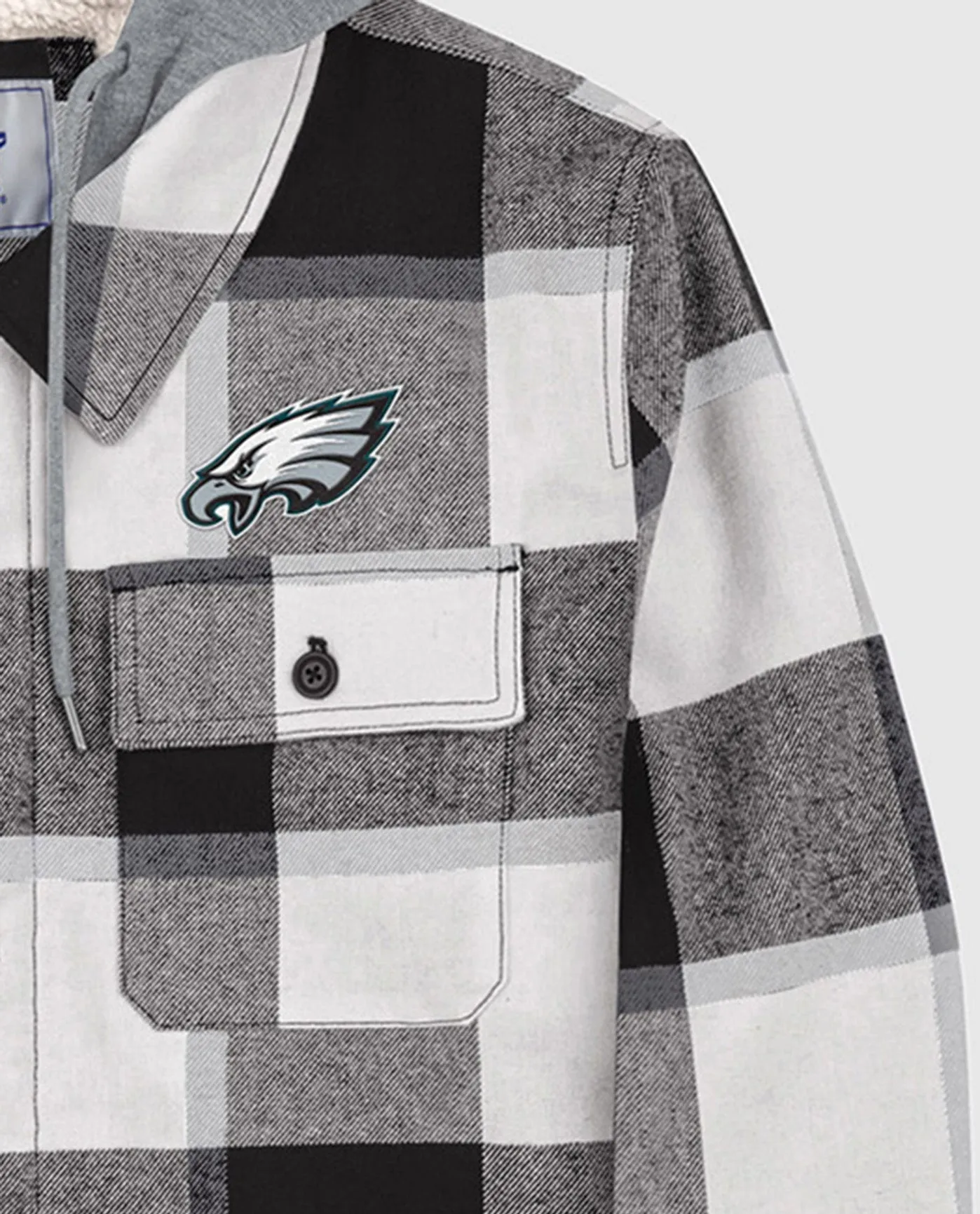 Philadelphia Eagles The Big Joe Sherpa Lined Plaid Jacket sold by Starter product image thumbnail 2